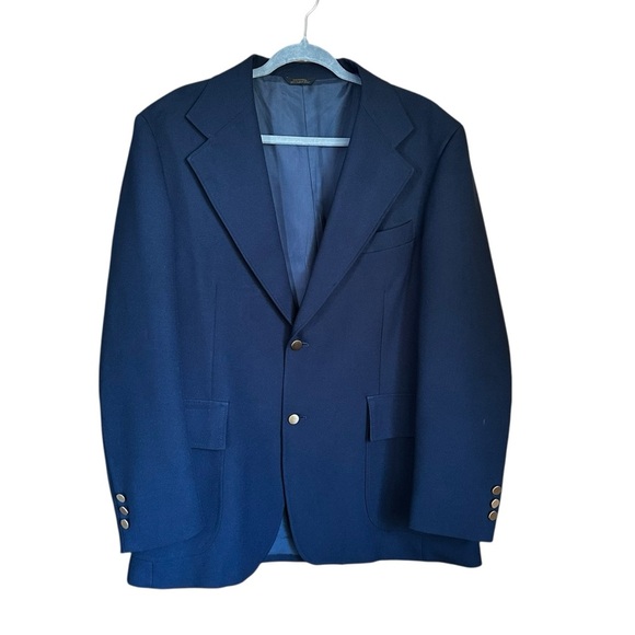 Vintage Levi’s Panatela Sportswear Navy Blazer Sports Coat 44R - Picture 3 of 12